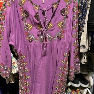 Free People Embroidered Dress size medium